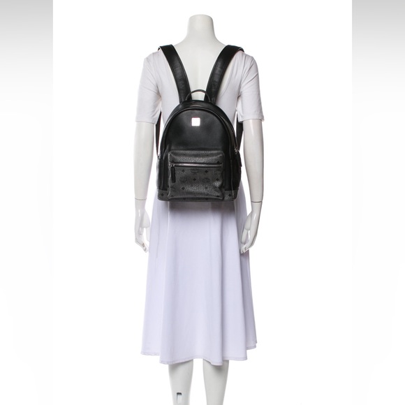 MCM Stark Visetos Top Handle Backpack Bookbag - Picture 3 of 16